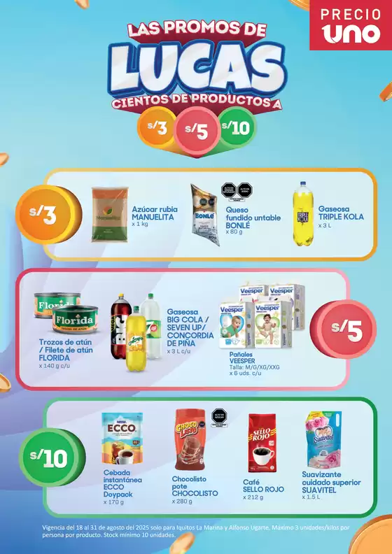 Catálogo Hiperbodega Precio Uno | Las promos de lucas  | 2025-08-18T00:00:00.000Z - 2025-08-31T00:00:00.000Z