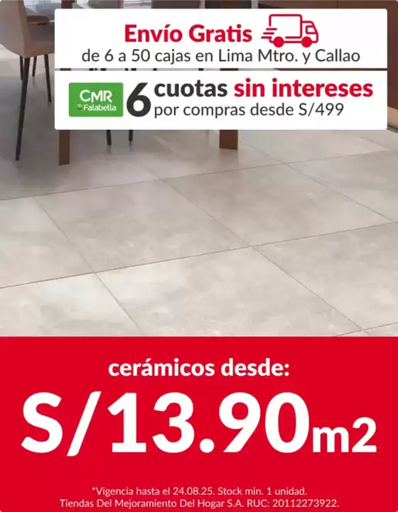 Catálogo Sodimac | Ceramicos  | 2025-08-19T00:00:00.000Z - 2025-08-24T00:00:00.000Z