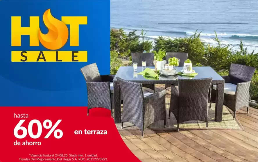 Catálogo Sodimac | Hasta 60% en tarraza  | 2025-08-19T00:00:00.000Z - 2025-08-24T00:00:00.000Z