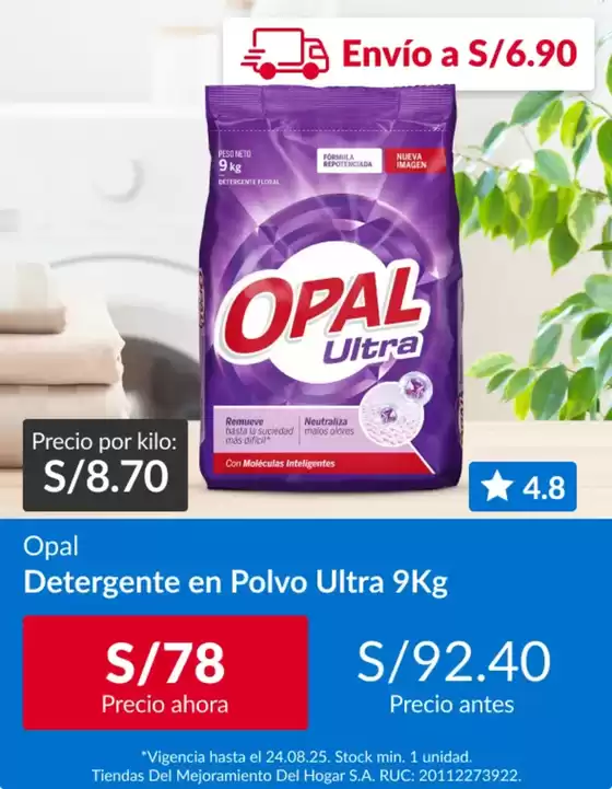 Catálogo Sodimac | Opal  | 2025-08-19T00:00:00.000Z - 2025-08-24T00:00:00.000Z