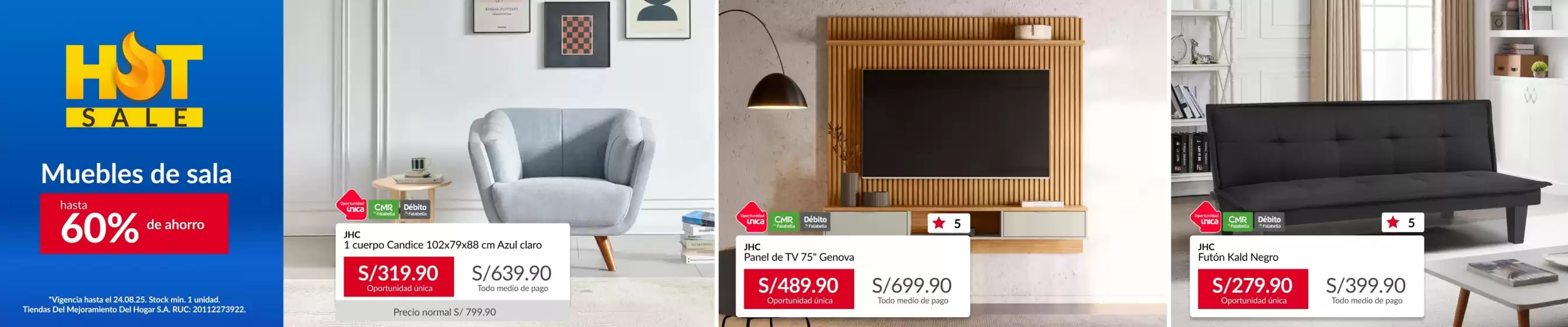 Catálogo Sodimac | Muebles de sala  | 2025-08-19T00:00:00.000Z - 2025-08-24T00:00:00.000Z