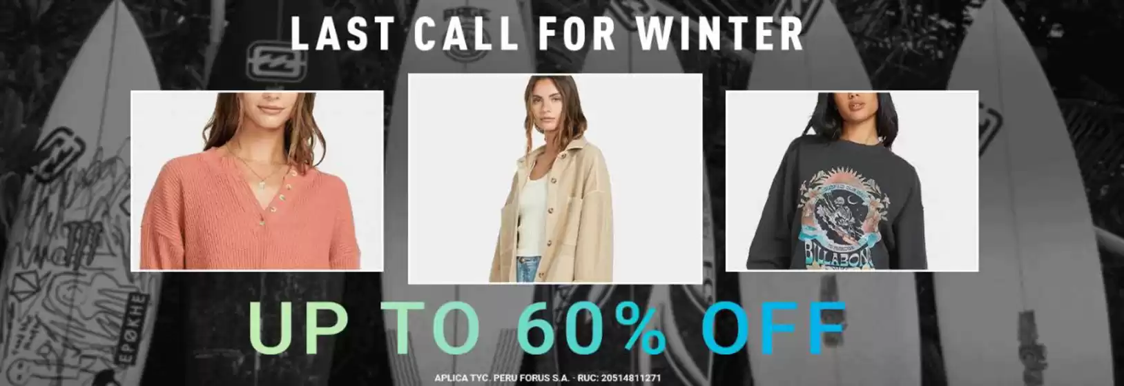 Catálogo Billabong | Last call for winter  | 2025-08-20T00:00:00.000Z - 2025-08-31T00:00:00.000Z