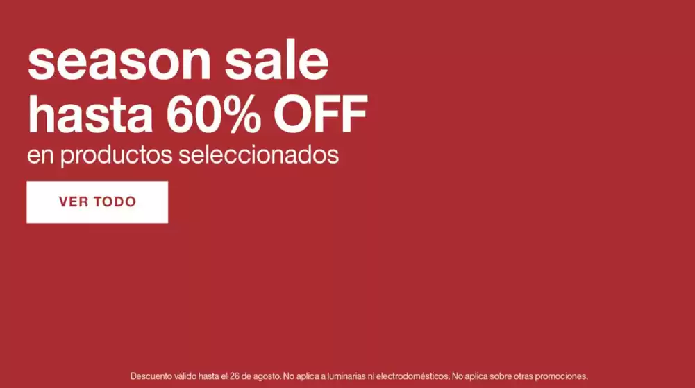 Catálogo Crate & Barrel | Hasta 60%off | 2025-08-20T00:00:00.000Z - 2025-08-26T00:00:00.000Z