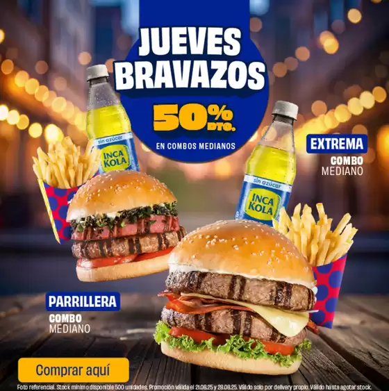 Catálogo Bembos | Jueves bravazos  | 2025-08-21T00:00:00.000Z - 2025-08-28T00:00:00.000Z