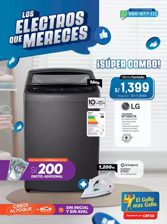 Catálogo El Gallo Más Gallo | Los electros que mereces | 2025-08-22T00:00:00.000Z - 2025-09-10T00:00:00.000Z