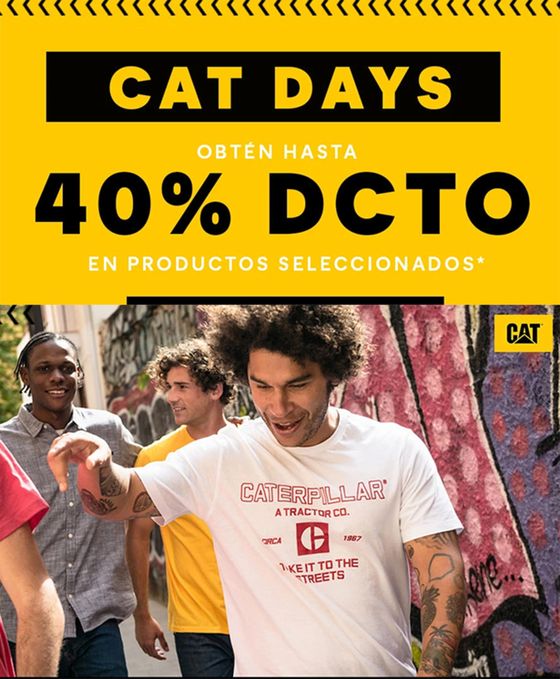 Catálogo Cat | Cat Days 40% Dcto! | 2023-07-17T00:00:00.000Z - 2023-08-02T00:00:00.000Z
