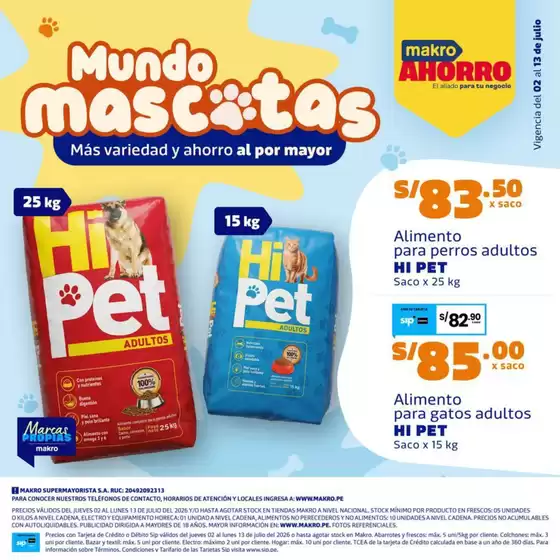 Catálogo Makro | Catálago Esp Mascotas #14 | 2026-07-02T00:00:00.000Z - 2026-07-13T00:00:00.000Z