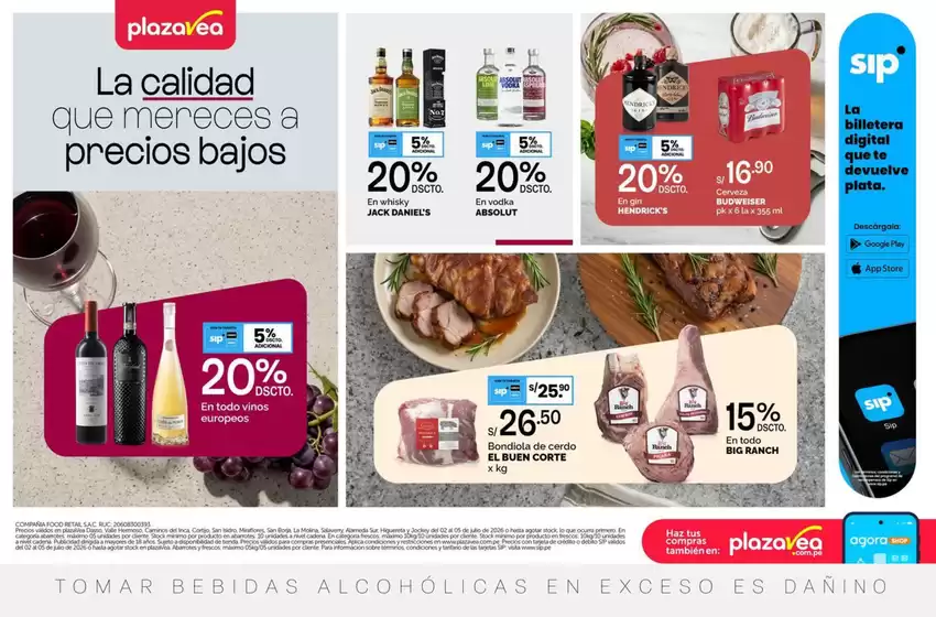 Catálogo Plaza Vea | AVISO TIENDAS SELECCIONADAS N1 | 2026-07-02T00:00:00.000Z - 2026-07-05T00:00:00.000Z
