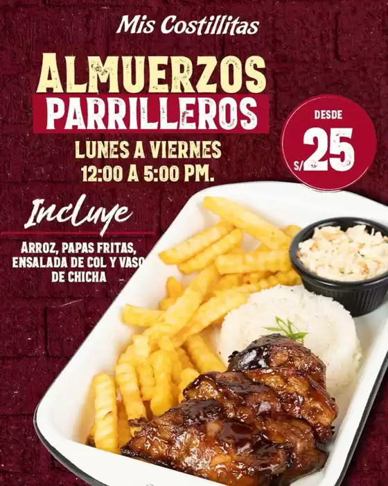 Catálogo Mis Costillitas | Almuerzos parrilleros | 2026-07-02T00:00:00.000Z - 2026-07-25T00:00:00.000Z