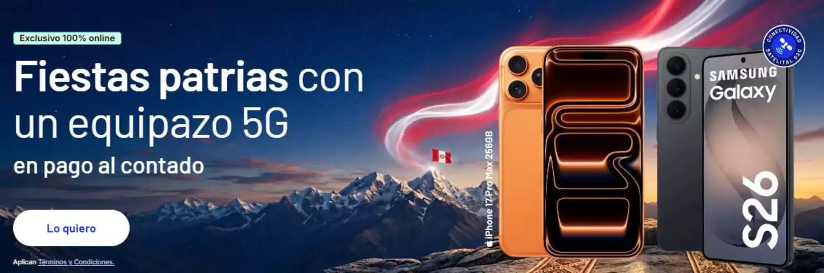 Catálogo Entel | Fisestas patrias con un equipazo 5G en pago al contado | 2026-07-06T00:00:00.000Z - 2026-07-31T00:00:00.000Z