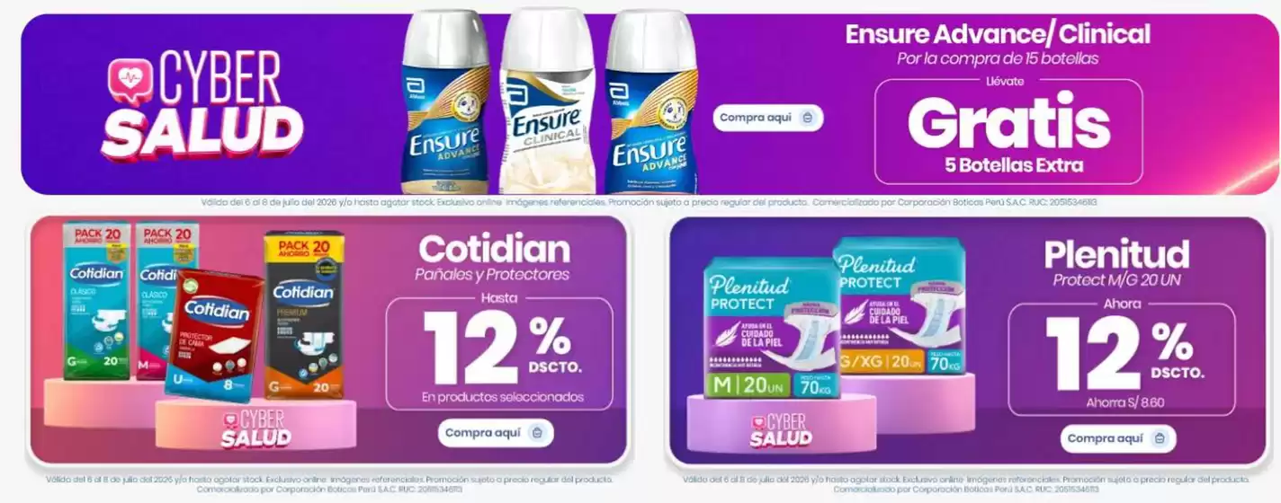 Catálogo Boticas Perú | Cyber | 2026-07-07T00:00:00.000Z - 2026-07-08T00:00:00.000Z