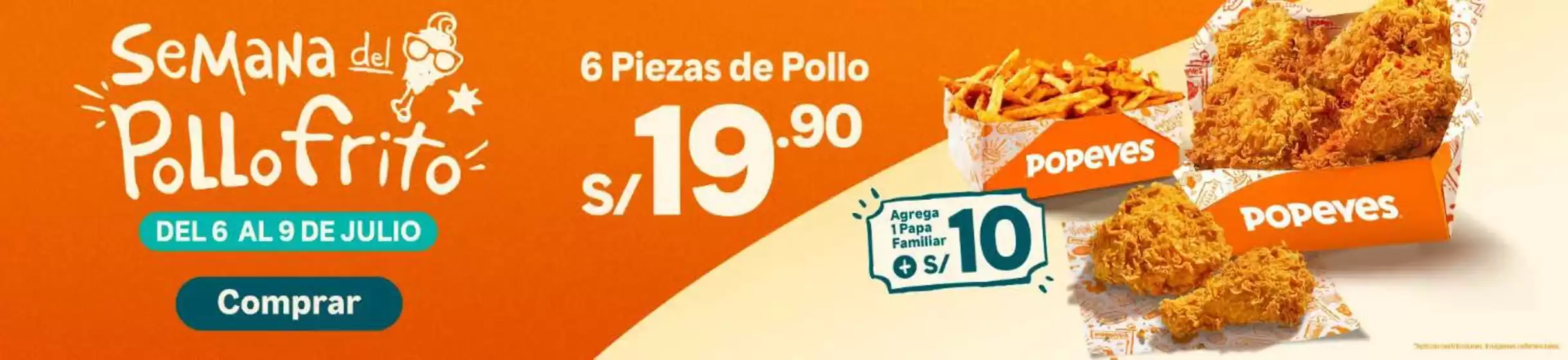 Catálogo Popeyes | Semana del pollofrito | 2026-07-07T00:00:00.000Z - 2026-07-09T00:00:00.000Z