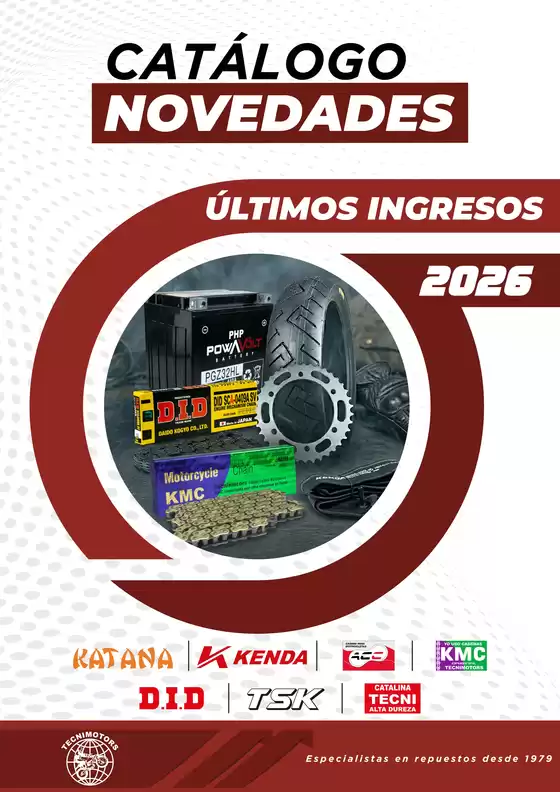 Catálogo Tecnimotors | Catalogo novedades  | 2026-07-08T00:00:00.000Z - 2026-12-31T00:00:00.000Z