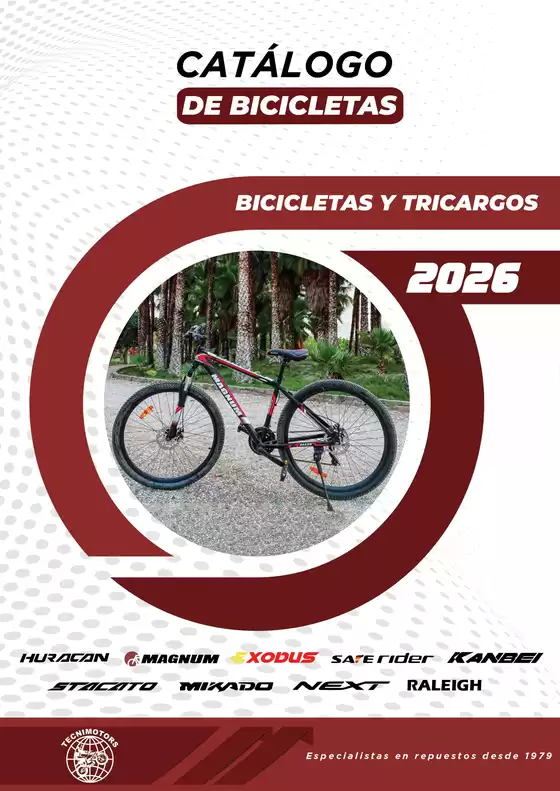 Catálogo Tecnimotors | Catalogo de bicicletas  | 2026-07-08T00:00:00.000Z - 2026-12-31T00:00:00.000Z