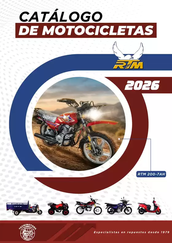 Catálogo Tecnimotors | Catalogo de motocicletas  | 2026-07-08T00:00:00.000Z - 2026-12-31T00:00:00.000Z