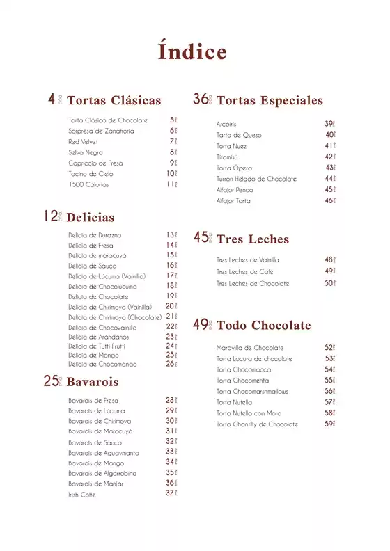 Carta tortas
