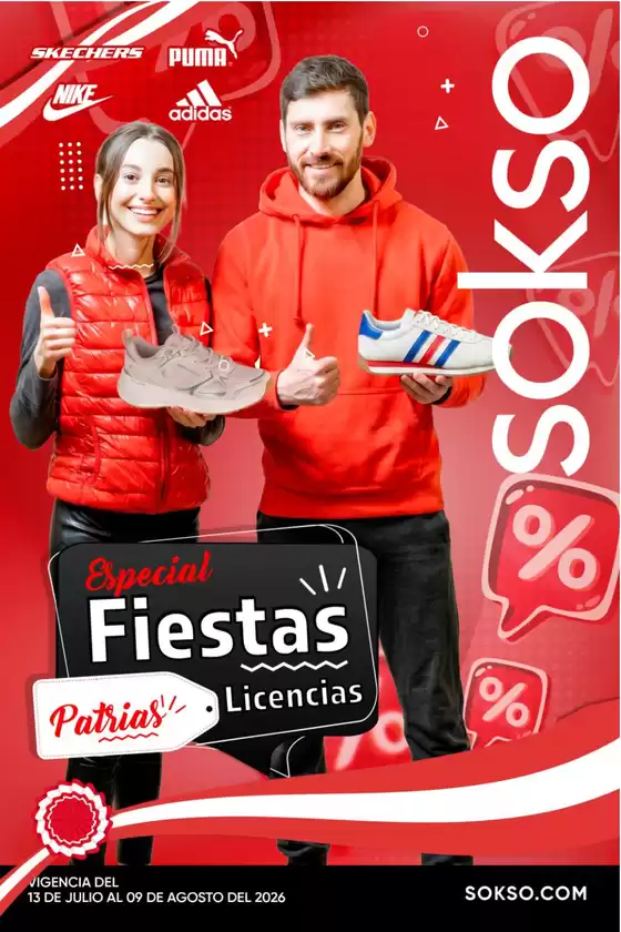 Catálogo Sokso | FIESTAS PATRIAS LICENCIAS 2026 | 2026-07-13T00:00:00.000Z - 2026-08-02T00:00:00.000Z