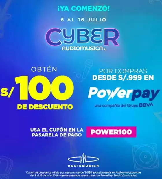 Catálogo Audiomusica | Cyber | 2026-07-09T00:00:00.000Z - 2026-07-16T00:00:00.000Z