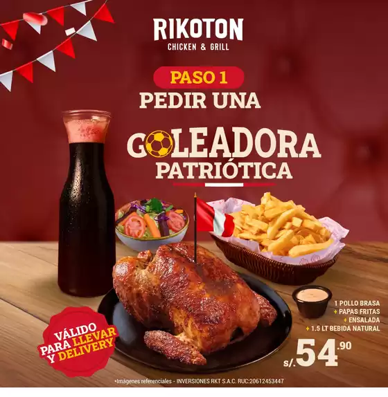Catálogo Rikoton Chicken | Goleadora patriotica | 2026-07-09T00:00:00.000Z - 2026-07-31T00:00:00.000Z