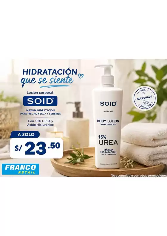Catálogo Franco Supermercado | HIdratacion que se siente | 2026-07-10T00:00:00.000Z - 2026-07-31T00:00:00.000Z