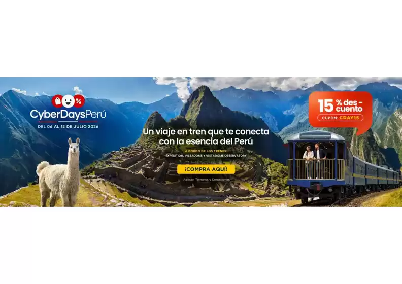 Catálogo Perúrail | Cyber | 2026-07-10T00:00:00.000Z - 2026-07-12T00:00:00.000Z