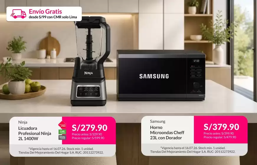 Catálogo Sodimac | Ofertas especiales para ti | 2026-07-13T00:00:00.000Z - 2026-07-16T00:00:00.000Z
