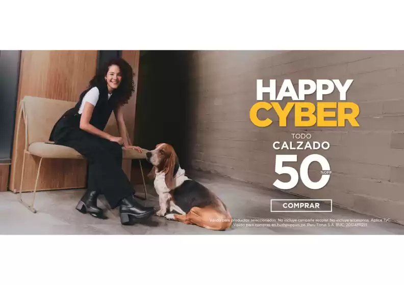 Catálogo Hush Puppies | Happy cyber | 2026-07-13T00:00:00.000Z - 2026-07-17T00:00:00.000Z