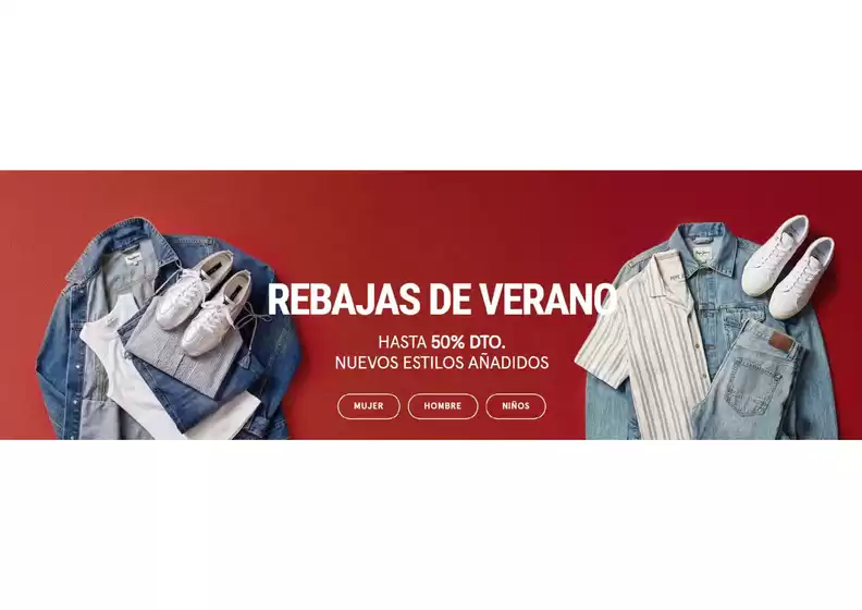 Catálogo Pepe Jeans | Rebajas de verano | 2026-07-13T00:00:00.000Z - 2026-07-31T00:00:00.000Z