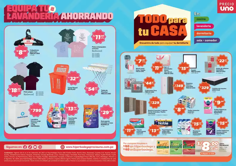 Catálogo Hiperbodega Precio Uno | Ofertas para cazadores de gangas | 2025-09-11T00:00:00.000Z - 2025-09-25T00:00:00.000Z