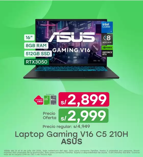 Catálogo Tottus | Gran variedad de ofertas | 2026-07-13T00:00:00.000Z - 2026-07-16T00:00:00.000Z