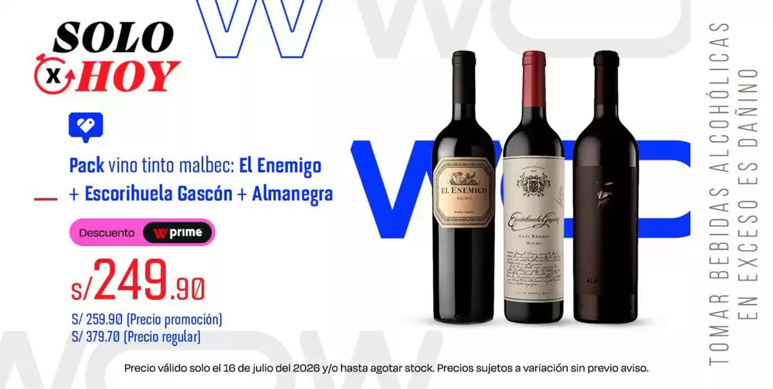 Catálogo Wong | Ofertas para cazadores de gangas | 2026-07-16T00:00:00.000Z - 2026-07-16T00:00:00.000Z