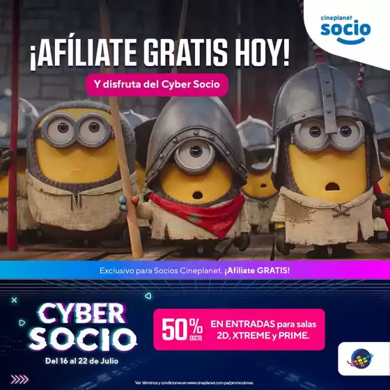 Catálogo CinePlanet | Cyber socio | 2026-07-17T00:00:00.000Z - 2026-07-22T00:00:00.000Z