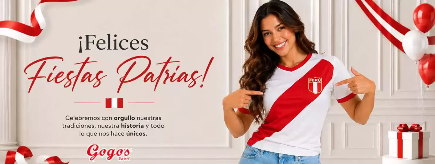 Catálogo Gogo's Sport en Chiclayo | Felices fiestas patrias | 2026-07-20T00:00:00.000Z - 2026-07-31T00:00:00.000Z