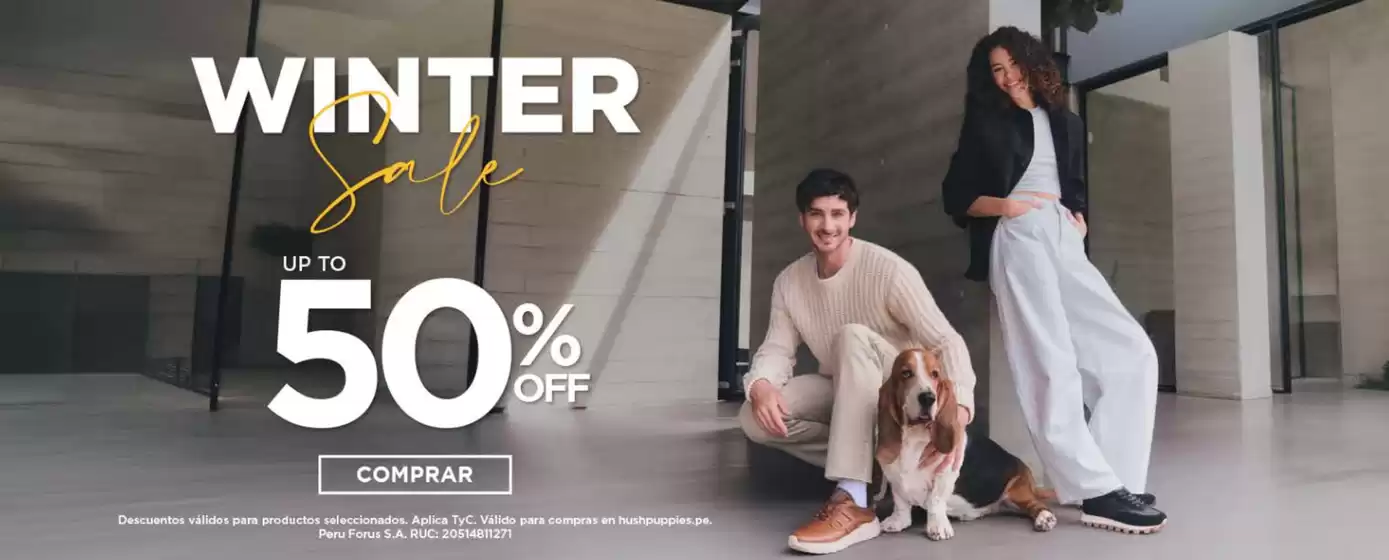 Catálogo Hush Puppies | WinterSale | 2026-07-20T00:00:00.000Z - 2026-08-15T00:00:00.000Z