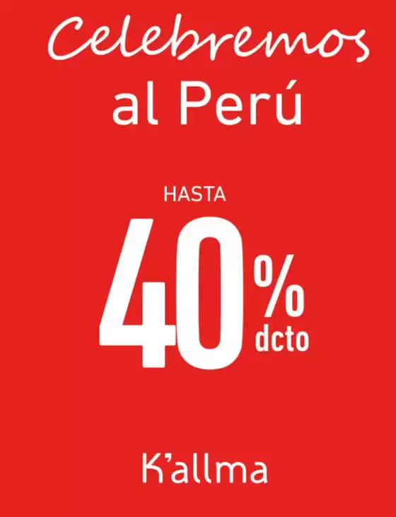 Catálogo K'Allma | Celebremos al peru | 2026-07-21T00:00:00.000Z - 2026-07-31T00:00:00.000Z