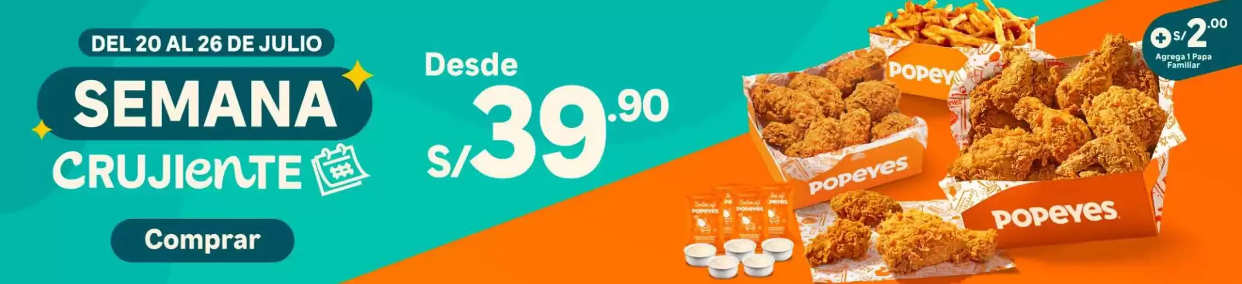 Catálogo Popeyes | Semana crujiente | 2026-07-21T00:00:00.000Z - 2026-07-26T00:00:00.000Z