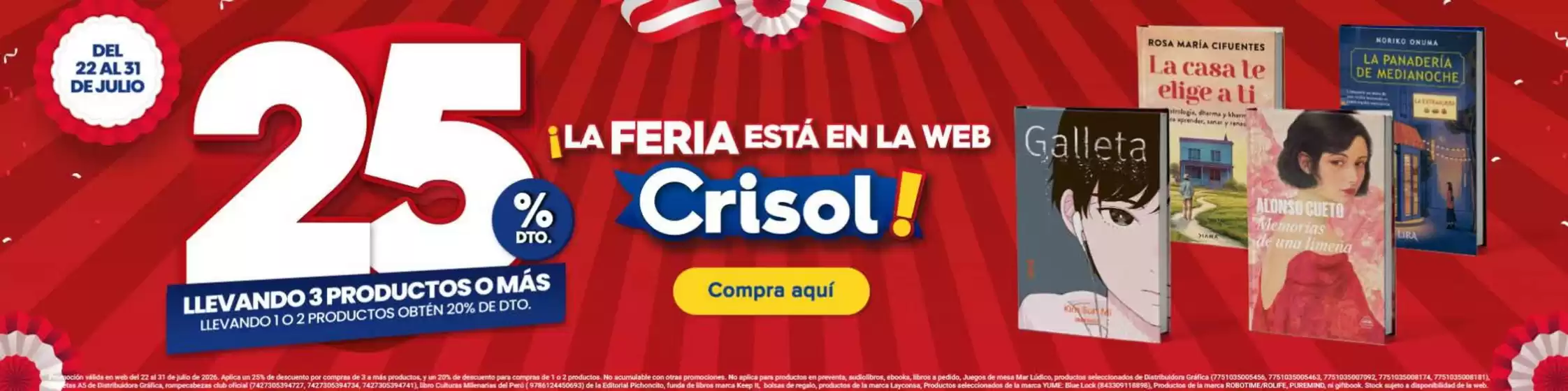 Catálogo Crisol | La feria esta en la web  | 2026-07-22T00:00:00.000Z - 2026-07-31T00:00:00.000Z