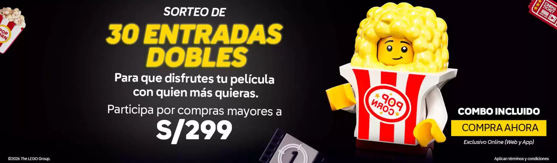 Catálogo LEGO | 30 entradas dobles  | 2026-07-22T00:00:00.000Z - 2026-08-22T00:00:00.000Z