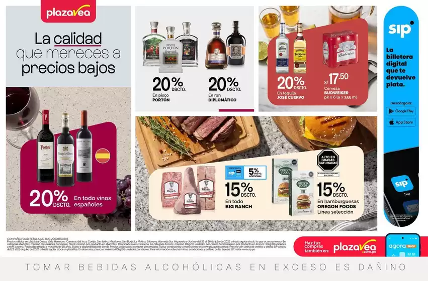 Catálogo Plaza Vea | AVISO TIENDAS SELECCIONADAS 4 | 2026-07-23T00:00:00.000Z - 2026-07-26T00:00:00.000Z