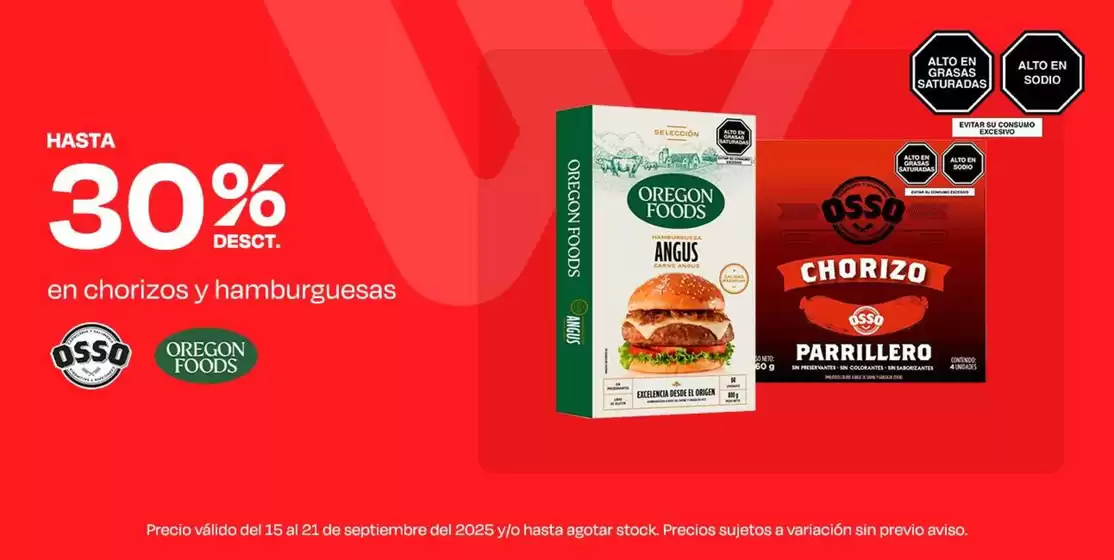 Grandes descuentos en productos seleccionados