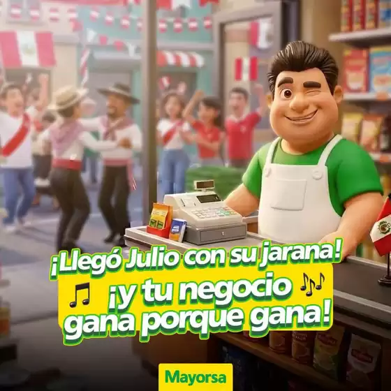 Catálogo Mayorsa | Llego julio con su jarana! | 2026-07-27T00:00:00.000Z - 2026-08-22T00:00:00.000Z