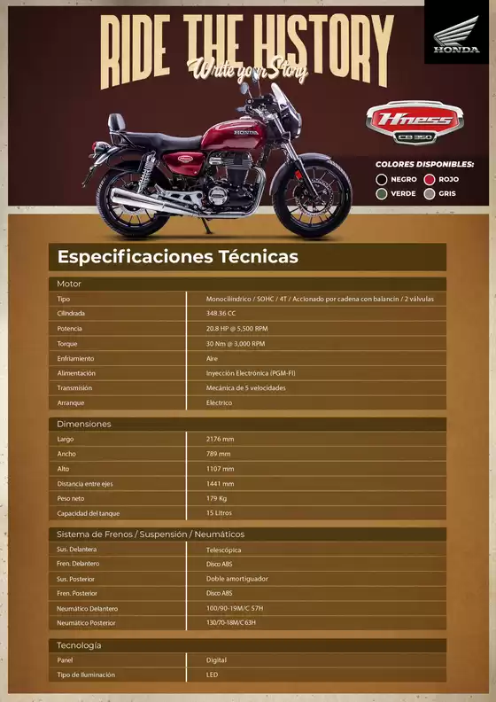 Catálogo Honda | Honda CB350 | 2026-07-28T00:00:00.000Z - 2026-08-11T00:00:00.000Z