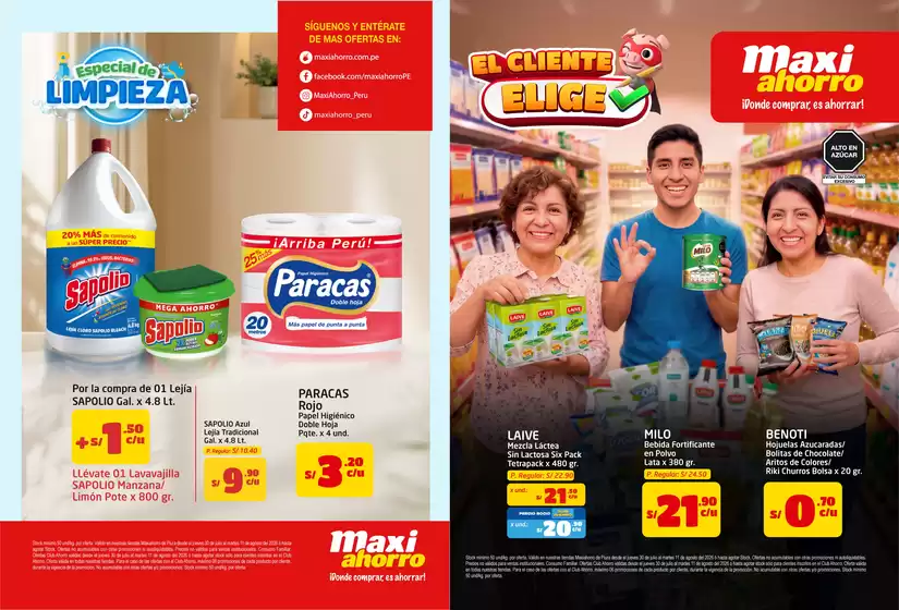 Catálogo MaxiAhorro | ENCARTE NORTE Del 30.07 al 11.08 | 2026-07-30T00:00:00.000Z - 2026-08-11T00:00:00.000Z