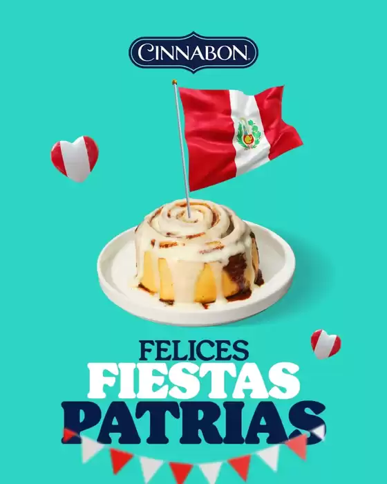 Catálogo Cinnabon | Felices fiestas patrias | 2026-07-29T00:00:00.000Z - 2026-07-29T00:00:00.000Z