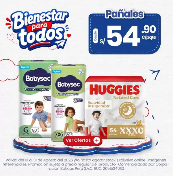 Catálogo Boticas Perú | Excelente oferta para cazadores de gangas | 2026-08-01T00:00:00.000Z - 2026-08-31T00:00:00.000Z