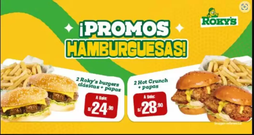 Catálogo Rokys | Promos hamburguesas! | 2026-08-03T00:00:00.000Z - 2026-10-30T00:00:00.000Z
