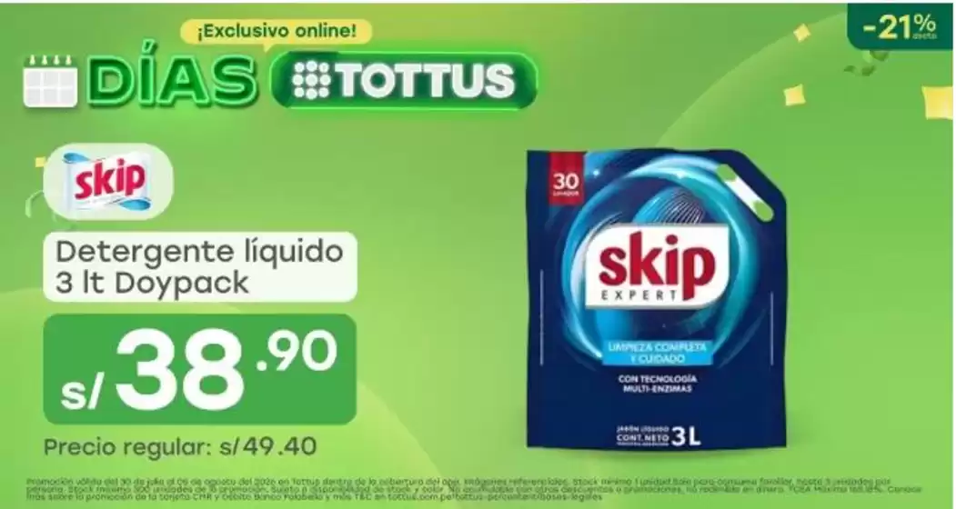 Catálogo Tottus en Abancay | Ofertas para cazadores de gangas | 2026-07-30T00:00:00.000Z - 2026-08-05T00:00:00.000Z