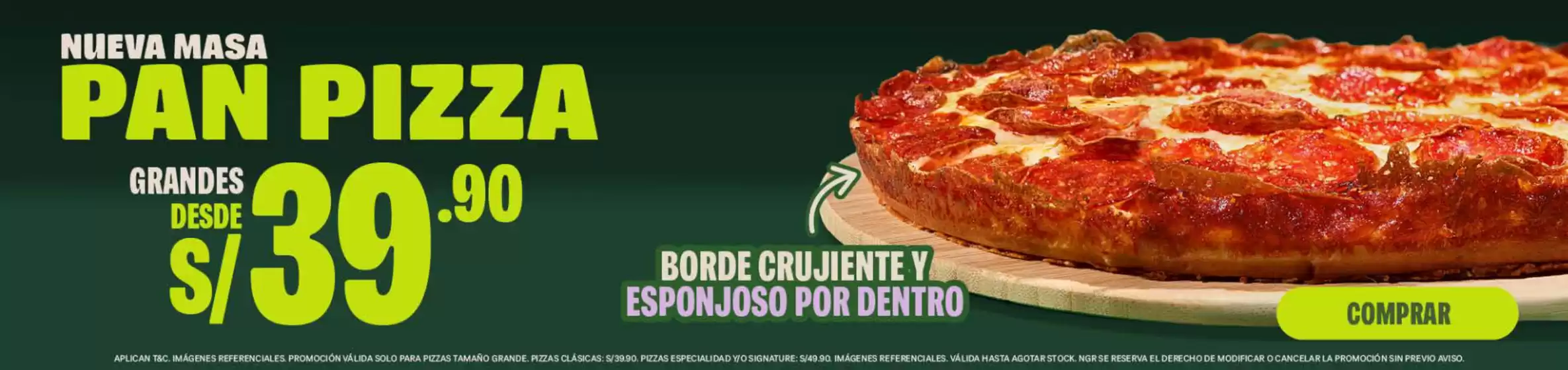Catálogo Papa John's | Nueva pasa pan pizza | 2026-08-04T00:00:00.000Z - 2026-08-31T00:00:00.000Z