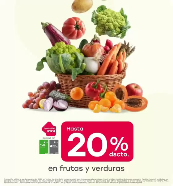 Catálogo Tottus en La Unión | Descuentos y promociones | 2026-08-05T00:00:00.000Z - 2026-08-19T00:00:00.000Z
