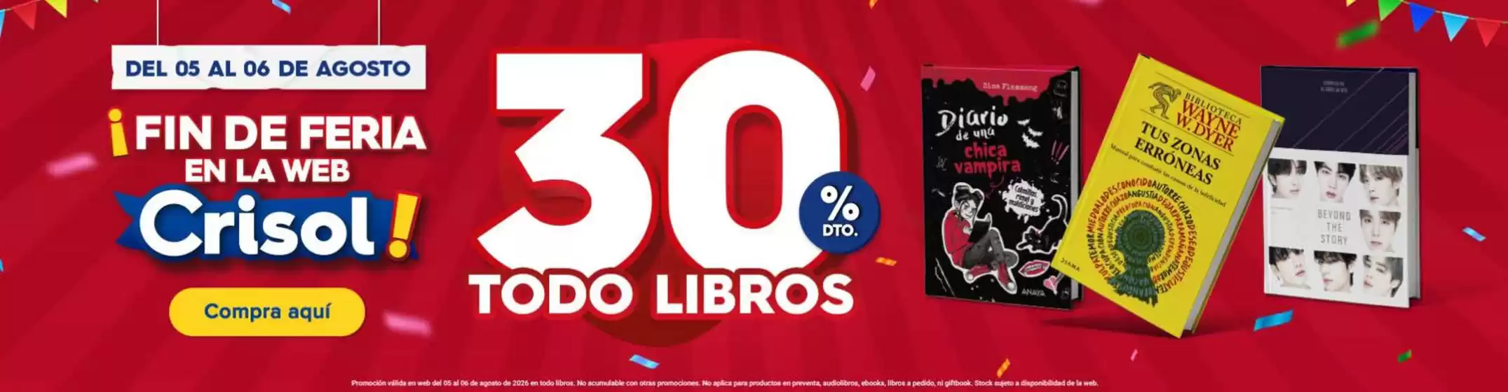 Catálogo Crisol | Fin de feria en la web crisol | 2026-08-05T00:00:00.000Z - 2026-08-06T00:00:00.000Z